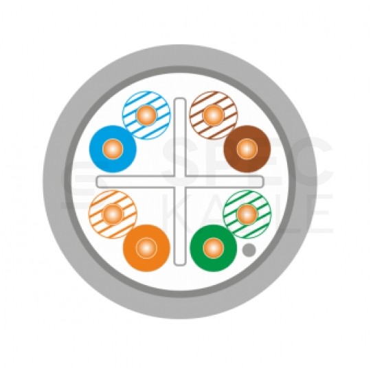 Patchcord FTP kat.6 kabel sieciowy LAN 2x RJ45 linka szary 10m Alantec