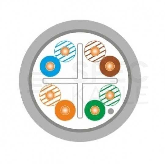 Patchcord FTP kat.6 kabel sieciowy LAN 2x RJ45 linka szary 5m Alantec