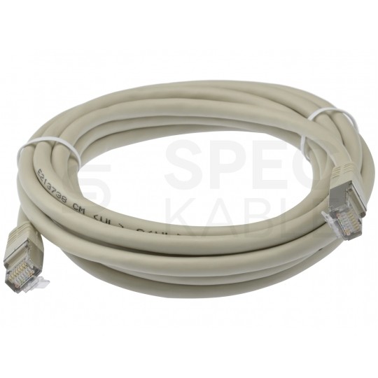 Patchcord S/FTP kat.6 PiMF kabel sieciowy LAN 2x RJ45 linka szary 0,5m VALUE