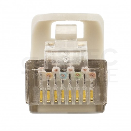 Patchcord S/FTP kat.6A PiMF kabel sieciowy LAN 2x RJ45 linka LSOH szary 1m NEKU