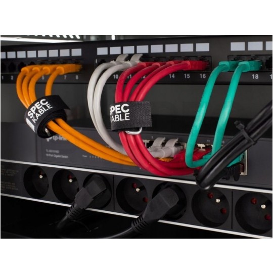 Patchcord S/FTP kat.7 PiMF kabel sieciowy LAN 2x RJ45 linka LSOH pomarańczowy 1m NEKU