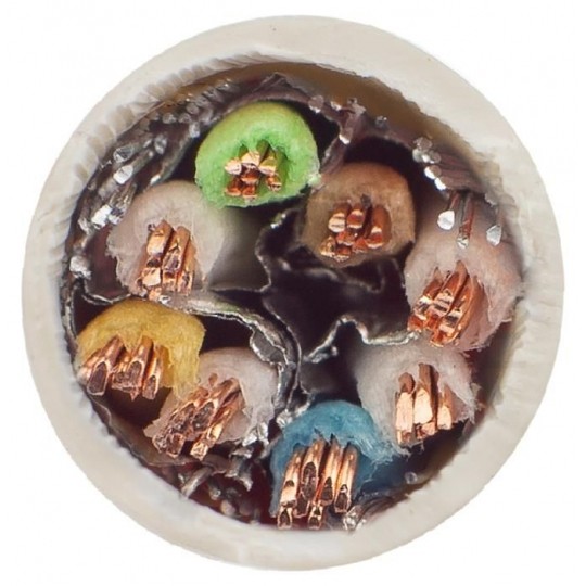 Patchcord S/FTP kat.7 PiMF kabel sieciowy LAN 2x RJ45 linka LSOH szary 1m NEKU