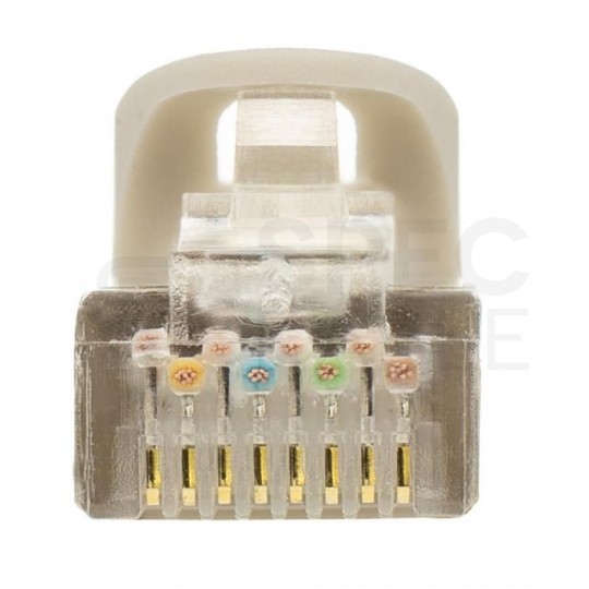 Patchcord S/FTP kat.7 PiMF kabel sieciowy LAN 2x RJ45 linka LSOH szary 1m NEKU