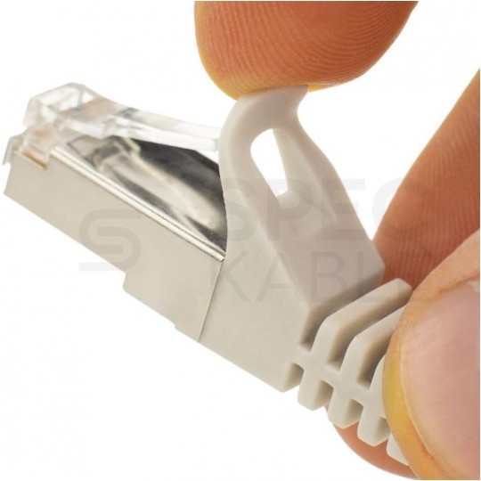 Patchcord S/FTP kat.7 PiMF kabel sieciowy LAN 2x RJ45 linka LSOH szary 3m NEKU