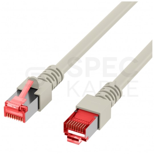 Patchcord S/FTP linka Kat.6 LSOH 3m szary