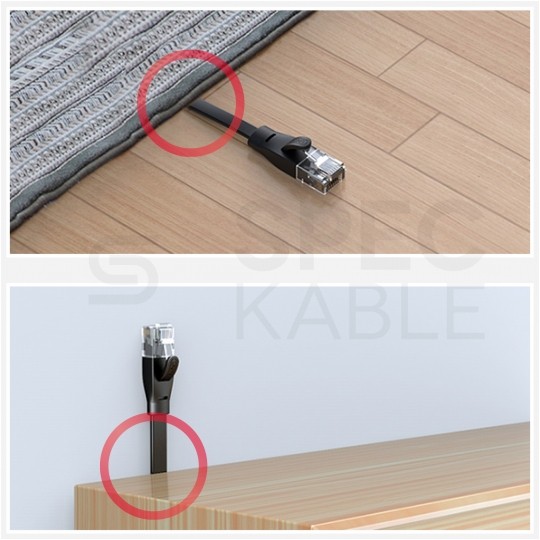 Patchcord S/STP kat.7 kabel sieciowy LAN 2x RJ45 płaski linka PoE czarny 2m UNITEK