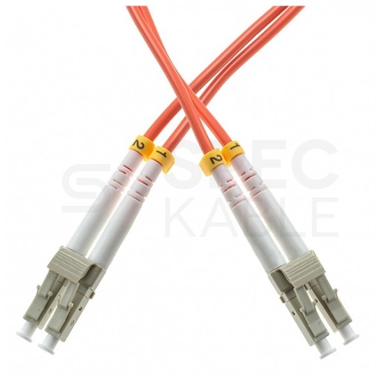 Patchcord światłowodowy FO MM LC-LC duplex 50/125 OM2 1m WAVE OPTICS