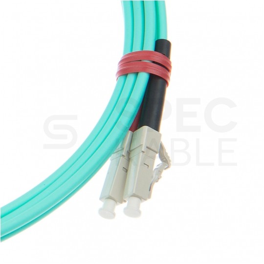 Patchcord światłowodowy FO MM LC/UPC-LC/UPC duplex 50/125 OM3 2.8mm LSZH aqua 3m PFOT