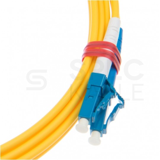Patchcord światłowodowy FO SM LC/UPC-LC/UPC duplex 9/125 G.657A1 2.8mm LSZH żółty 5m PFOT