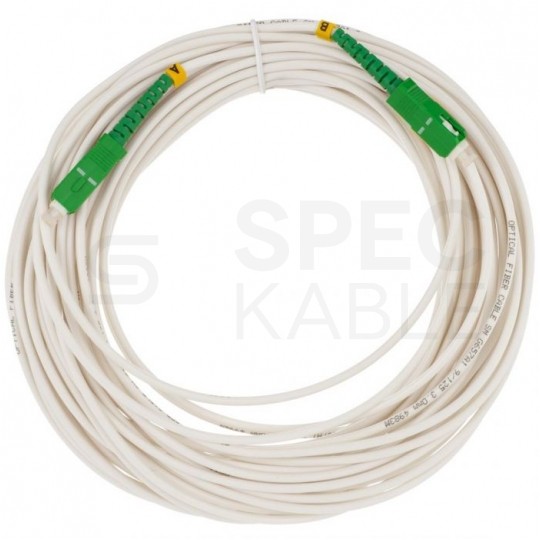 Patchcord światłowodowy FO SM SC/APC-SC/APC simplex 9/125 G.657A1 40m NEKU