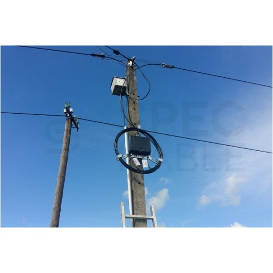 Patchcord światłowodowy FO SM SC/APC-SC/APC simplex 9/125 G.657A2 zewnętrzny DROP 30m