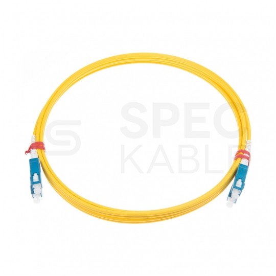 Patchcord światłowodowy FO SM SC/UPC-SC/UPC duplex 9/125 G.657A1 2.0mm LSZH żółty 5m PFOT