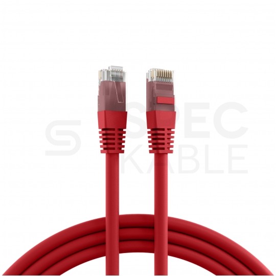 Patchcord UTP kat.5e kabel sieciowy LAN 2x RJ45 linka czerwony 10m EFB