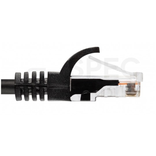 Patchcord UTP kat.5e kabel sieciowy LAN 2x RJ45 linka PVC czarny 0,25m NEKU