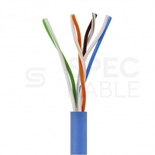 Patchcord UTP kat.5e kabel sieciowy LAN 2x RJ45 linka PVC niebieski 1m NEKU