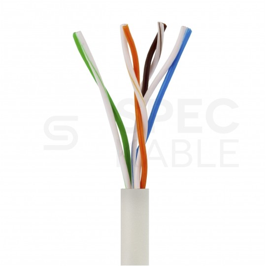 Patchcord UTP kat.5e kabel sieciowy LAN 2x RJ45 linka PVC szary 0,5m NEKU