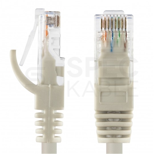 Patchcord UTP kat.5e kabel sieciowy LAN 2x RJ45 linka PVC szary 25m NEKU
