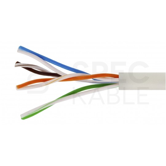 Patchcord UTP kat.5e kabel sieciowy LAN 2x RJ45 linka PVC szary 50m NEKU