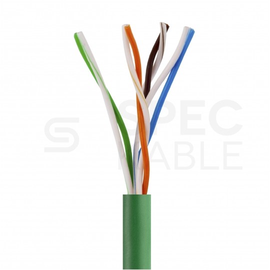 Patchcord UTP kat.5e kabel sieciowy LAN 2x RJ45 linka PVC zielony 10m NEKU