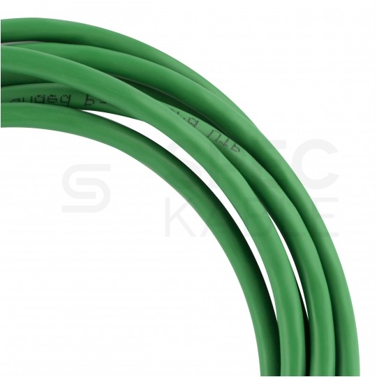 Patchcord UTP kat.5e kabel sieciowy LAN 2x RJ45 linka PVC zielony 3m NEKU