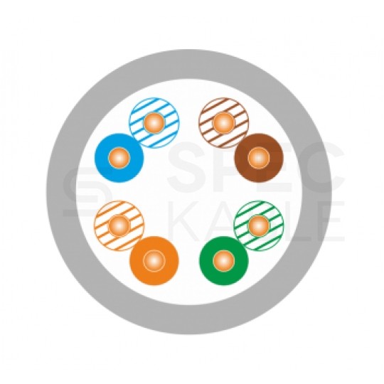 Patchcord UTP kat.5e kabel sieciowy LAN 2x RJ45 linka szary 15m Alantec