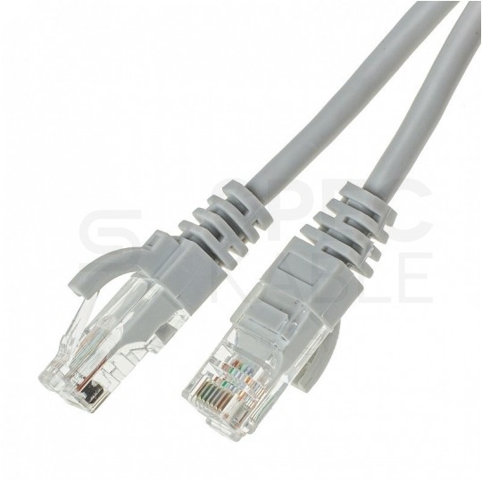 Patchcord UTP kat.5e kabel sieciowy LAN 2x RJ45 linka szary 7m ATEL