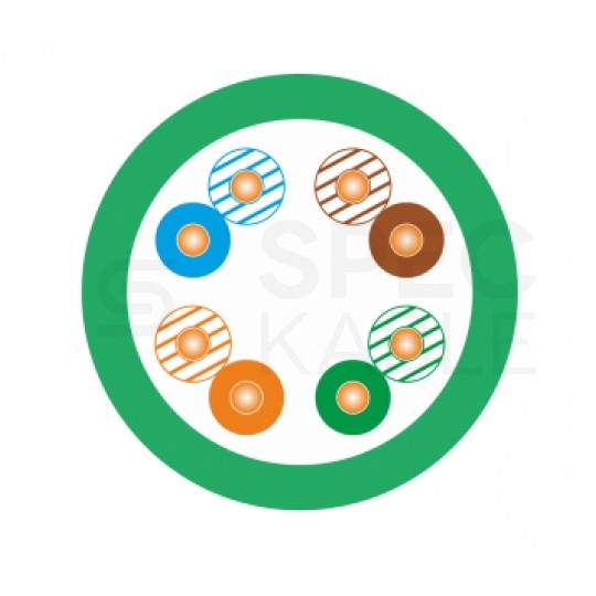 Patchcord UTP kat.5e kabel sieciowy LAN 2x RJ45 linka zielony 2m Alantec