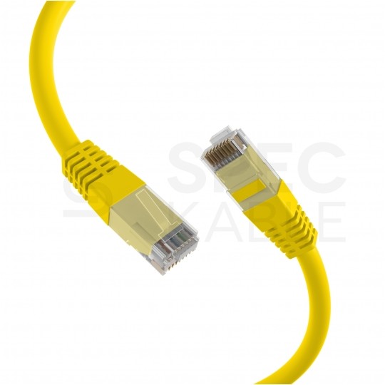 Patchcord UTP kat.5e kabel sieciowy LAN 2x RJ45 linka żółty 10m EFB