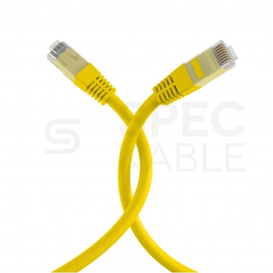 Patchcord UTP kat.5e kabel sieciowy LAN 2x RJ45 linka żółty 10m EFB
