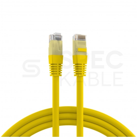 Patchcord UTP kat.5e kabel sieciowy LAN 2x RJ45 linka żółty 10m EFB