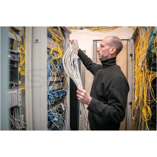 Patchcord UTP kat.5e kabel sieciowy LAN 2x RJ45 linka żółty 5m Alantec