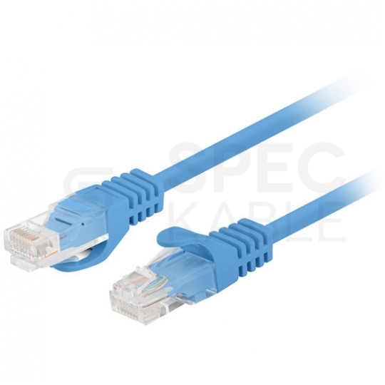 Patchcord UTP kat.6 kabel sieciowy LAN 2x RJ45 linka niebieski 1m LANBERG