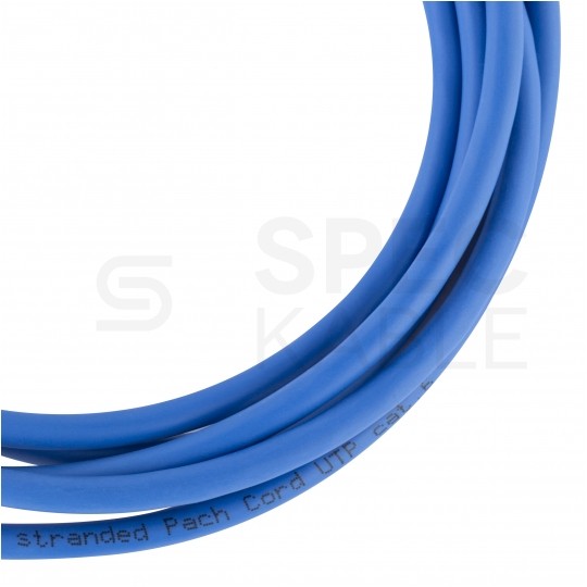 Patchcord UTP kat.6 kabel sieciowy LAN 2x RJ45 linka PVC niebieski 0,25m NEKU