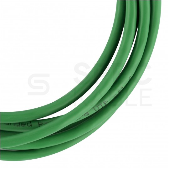 Patchcord UTP kat.6 kabel sieciowy LAN 2x RJ45 linka PVC zielony 0,25m NEKU