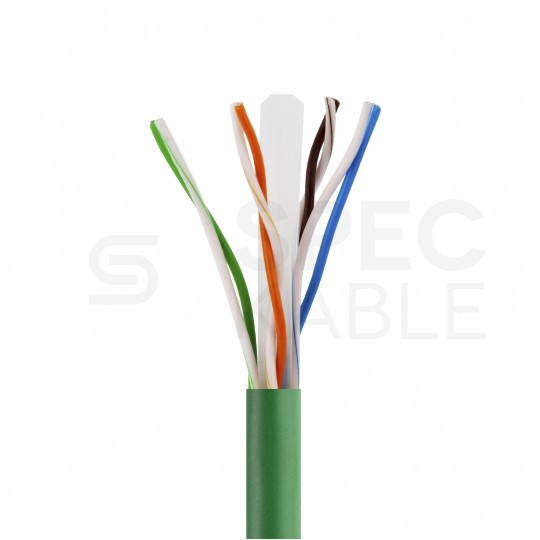 Patchcord UTP kat.6 kabel sieciowy LAN 2x RJ45 linka PVC zielony 0,5m NEKU