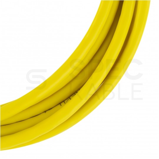 Patchcord UTP kat.6 kabel sieciowy LAN 2x RJ45 linka PVC żółty 3m NEKU