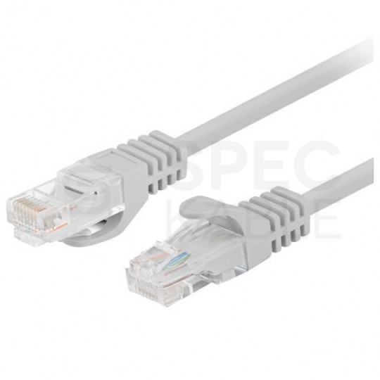 Patchcord UTP kat.6 kabel sieciowy LAN 2x RJ45 linka szary 7,5m LANBERG