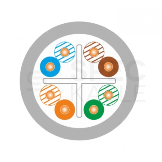 Patchcord UTP kat.6 kabel sieciowy LAN 2x RJ45 linka szary 7m Alantec