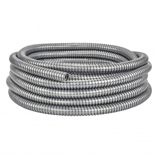 Peszel ochronny metalowy Anaconda Multiflex roz.25 bezhalogenowy samogasnący rura karbowana elastyczna FCCN 1250N UV IP40 metaliczny 25m