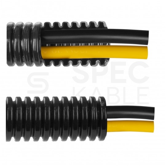 Peszel ochronny poliamidowy Ana-Quick PA6S roz.29 rura karbowana elastyczna 320N odporna na UV LSOH IP67 25m