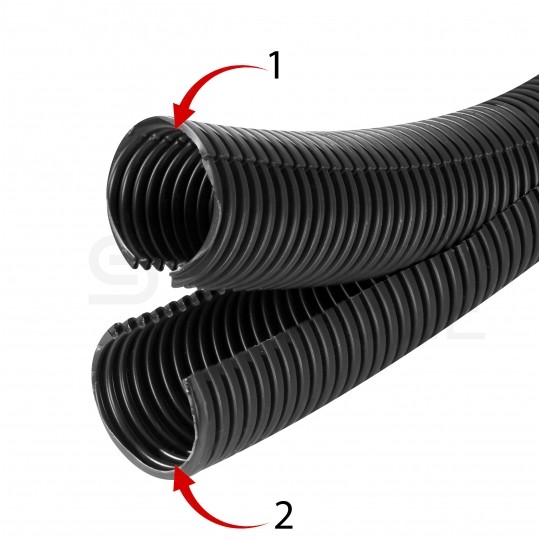 Peszel ochronny polipropylenowy Ana-Quick PP MOD DUO (rozcięty, podwójny) roz.13 rura karbowana elastyczna 320N IP54 50m