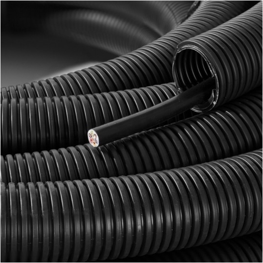 Peszel ochronny polipropylenowy Ana-Quick PP MOD DUO (rozcięty, podwójny) roz.29 rura karbowana elastyczna 320N IP54 25m