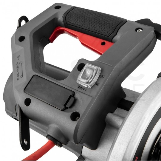 Piła, pilarka ukosowa sieciowa 230V 1400W z funkcją posuwu, tarcza 185x16mm w zestawie z akcesoriami GRAPHITE 59G800