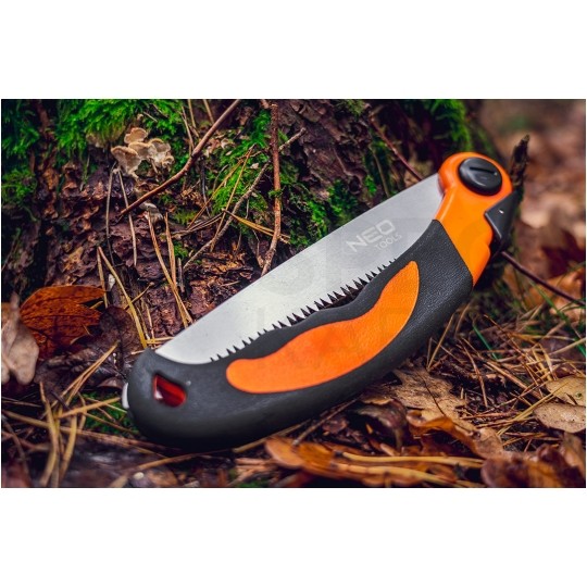 Piła ręczna bushcraftowa ze składanym ostrzem 430/210mm SK4 NEO 63-120