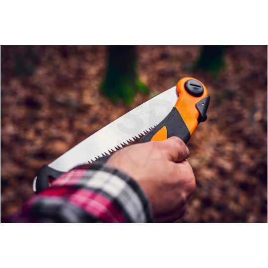 Piła ręczna bushcraftowa ze składanym ostrzem 430/210mm SK4 NEO 63-120