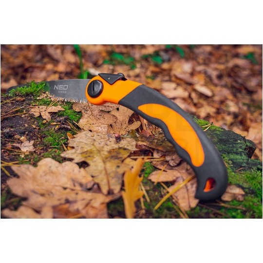 Piła ręczna bushcraftowa ze składanym ostrzem 430/210mm SK4 NEO 63-120