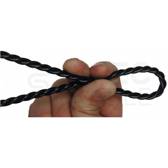 Pilot, linka poliestrowa do przeciągania, wciągania kabli w kanałach, rurach, peszlach z kompensacją obrotów, w czerwono-czarnej kasecie 5mm 30m RUNPO 5 RUNPOTEC