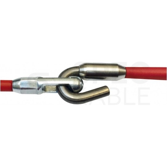 Pilot z pończochą kablową do przeciągania, wciągania kabla w kanałach, rurach, peszlach z kompensacją obrotów 4-6mm RUNPO Z RUNPOTEC