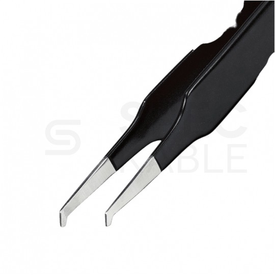 Pinceta precyzyjna do komponentów SMD 118mm zagięta ESD KNIPEX 92 08 78 ESD