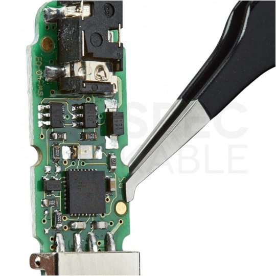 Pinceta precyzyjna do komponentów SMD 118mm zagięta ESD KNIPEX 92 08 78 ESD